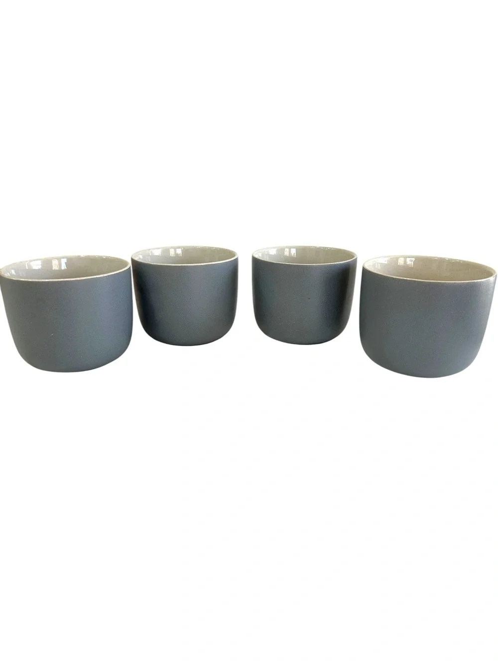 WEST ELM Aaron Probyn Kaloh Stoneware Mugs Set of 4 Anchor Gray Modern